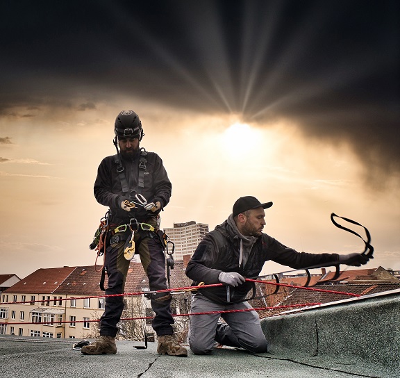 Über den Dächern Braunschweig Industriekletterer in Braunschweig